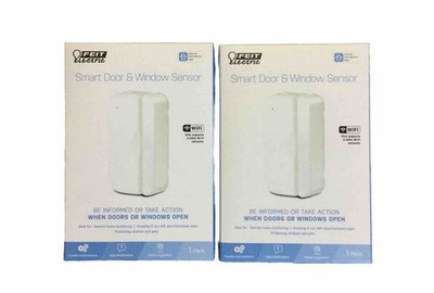 2 Pack Feit Electric Smart WiFi Door and Window Sensor, Battery Powered (2H)