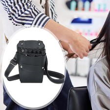 PU Hairdressing Scissors Bag, Versatile Black Hairdressing Hip Bag