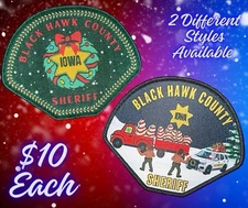 Authentic Black Hawk County Sheriff’s Patches. Worn by Our Deputies