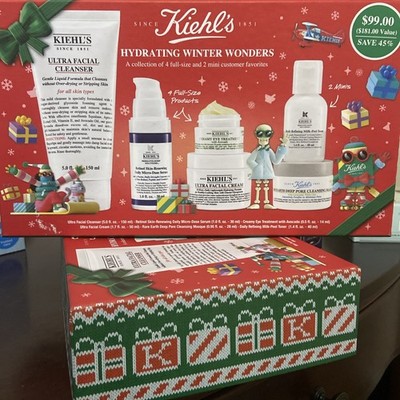 $181 Kiehl's Skincare 4 Full Size and 2 mini customer favorites NEW
