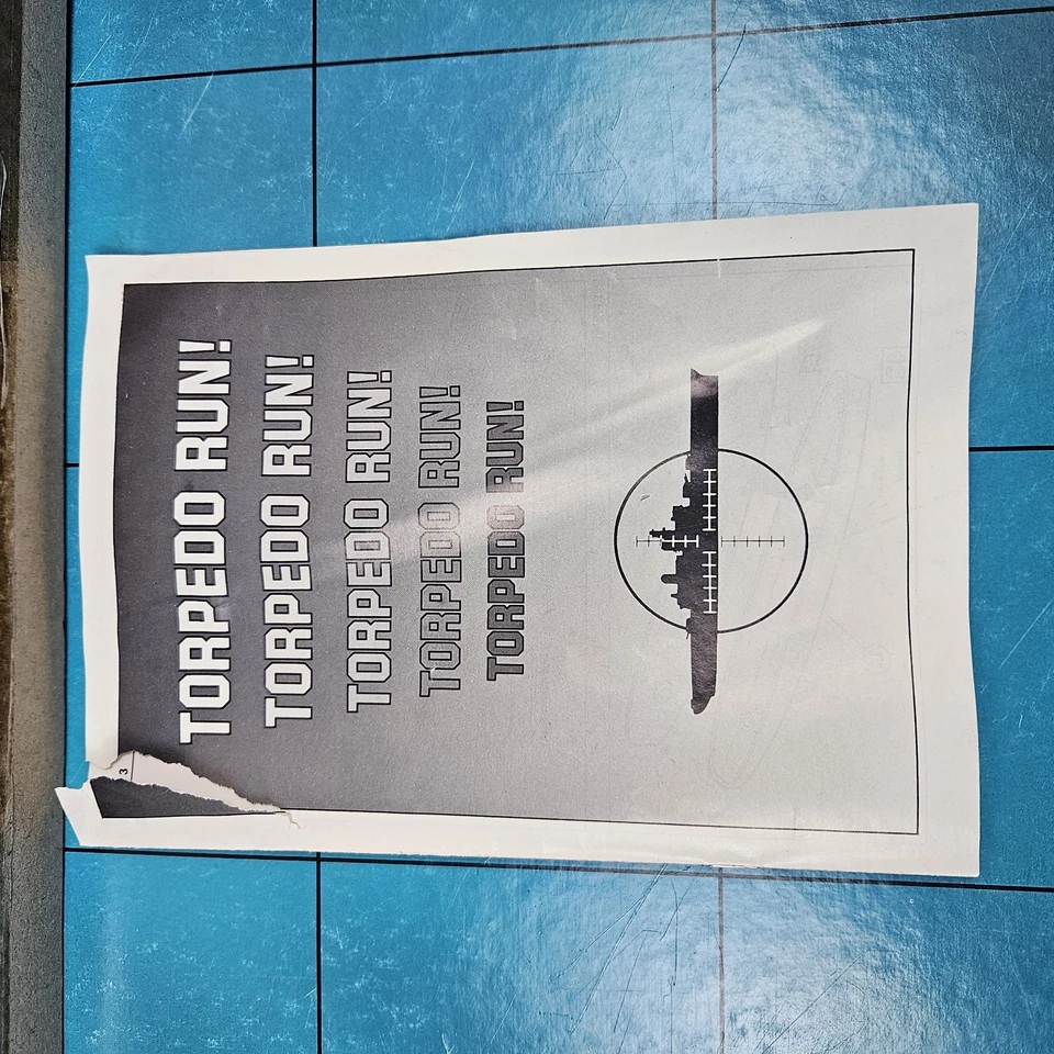 Vintage Torpedo Run Submarine Naval Attack Game MB Games 1987 Retro Rare Battle - Image 3 of 4