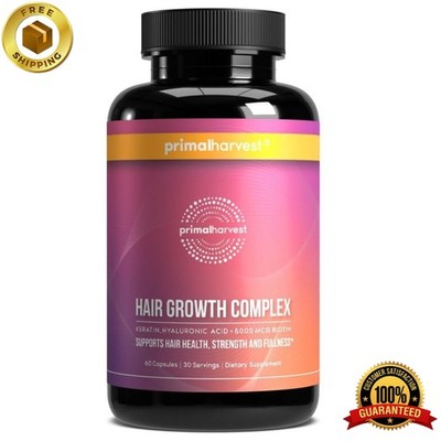 Primal Harvest Hair Growth Complex - Daily Supplement, 60 Capsules