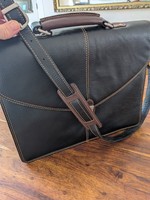Hidecraft Genuine Two Tone Smart Leather Lawyer's Briefcase Bag