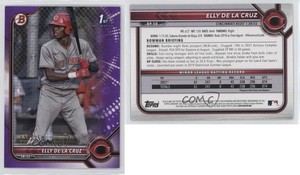 2022 Bowman Prospects Purple Border /250 Elly De La Cruz #BP-50