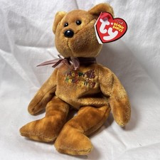 TY Beanie Babies GRATEFULLY The Thanksgiving Bear Vintage Plush Toy