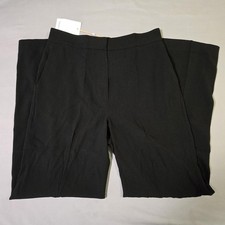 Quince Pants Womens 12 Black Stretch Crepe Classic Trouser Dress Pull On Career