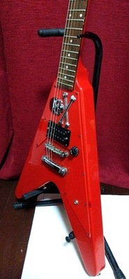 Epiphone Flying V Custom Modified Unique Skull Red 1999 Vintage