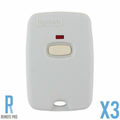 3 x Digi-Code DC5040 1 Button Genuine/Original Remote Control