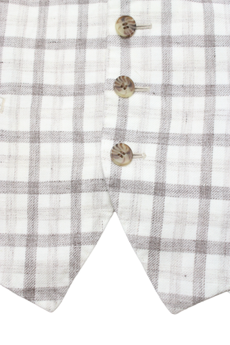 SUITSUPPLY Capetown Int Waistcoat Men's UK 40 Pure Linen Belted Notch Lapel - Picture 5 of 12