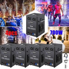 Vevor 1/2/4pc Cold Spark Machine 700w Stage Effect Dmx Firework Dj Event Wedding