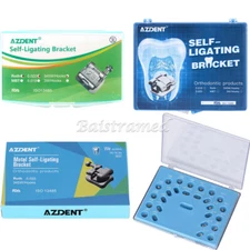 AZDENT Dental Orthodontic Self-Ligating Brackets Braces Roth MBT 022 Hooks 345