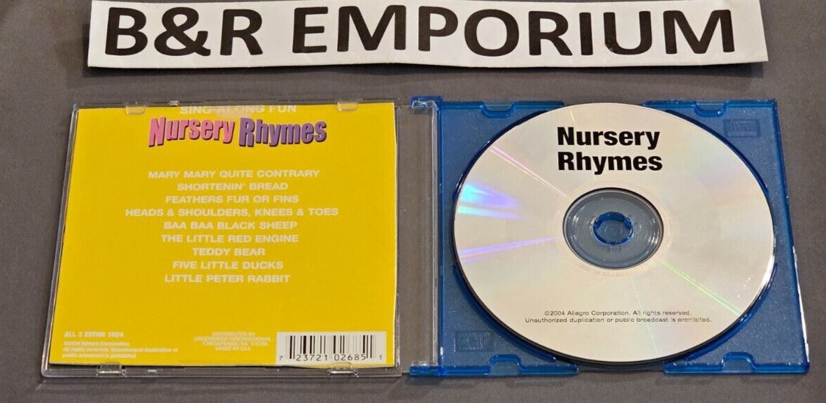 Nursery Rhymes CD/-DVD Lot: Nursery Rhymes Sing-Along Fun + NR and