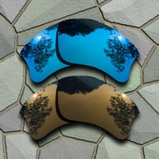 Sky Blue Bronze Copper Lenses Replacement For-Oakley Flak Jacket XLJ Polarized