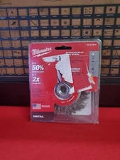 Milwaukee 48-52-5010 4 in. Stringer Bead Wheel - Carbon Steel  Free Shipping 