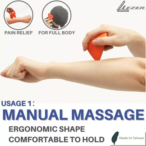 Déclencheur Point de Massage Manuel Boule de Massage Crochet Hanche Muscle Noeud Release Outil Neuf - Photo 6/7