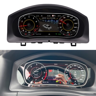 For VW Tiguan 10.25'' Digital Instrument Cluster Gauge Virtual Odometer CarPlay