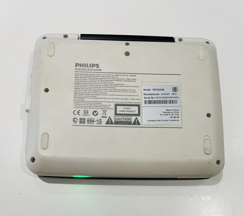 Philips 7" Screen Portable DVD Player in White (SCREEN FAULT - Lines On Screen) - Picture 2 of 2
