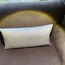 Sequin Throw Pillow, Ivory T-4 