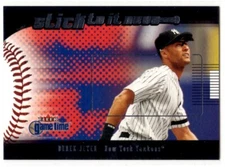 2001 Fleer Game Time Sticktoitness #1 Derek Jeter 🔥 NY Yankees 🔥