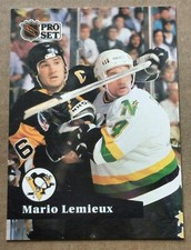 1991-92 Pro Set #194 Mario Lemieux