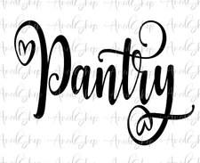 Pantry Vinyl Decal, Kitchen décor Decal, Pantry door Decal