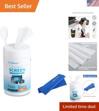 Effective Lemon Scented Cleaning Wipes for Electronics - 100 Wipes Canister