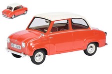 MODELLINO AUTO EPOCA STATICO DIECAST OGGOMOBIL 1955 ROSSO MODELLISMO SCALA 1:18