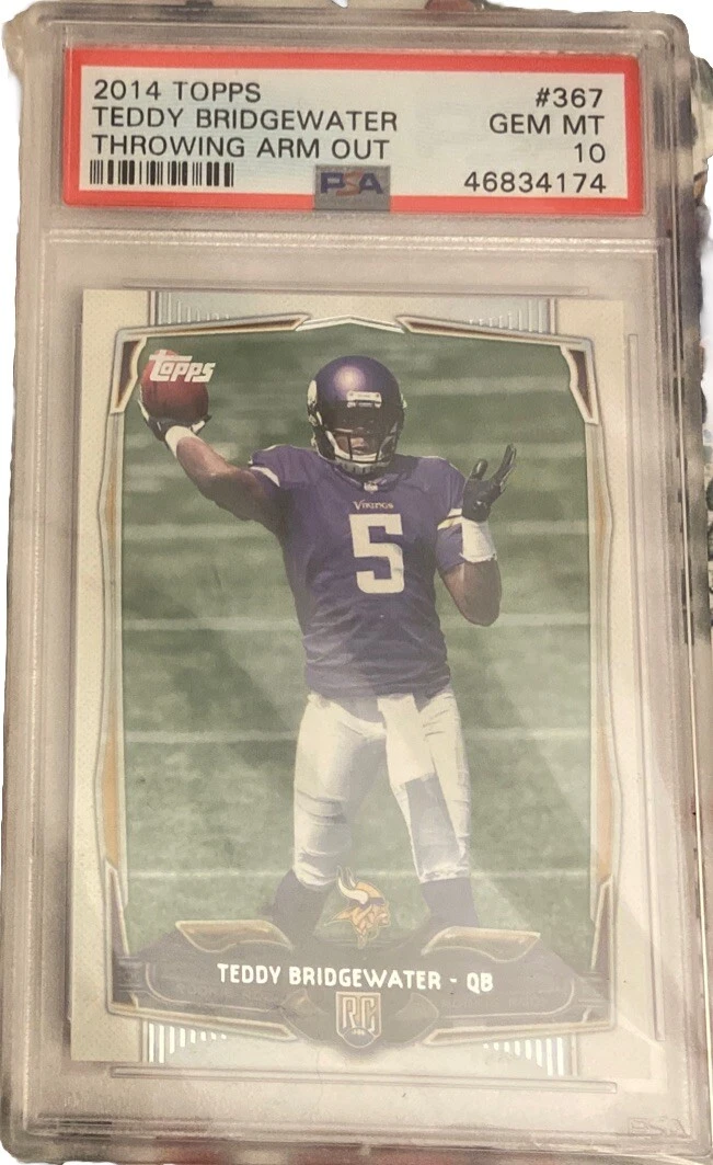 Teddy Bridgewater Topps #367 Throwing Arm Out
