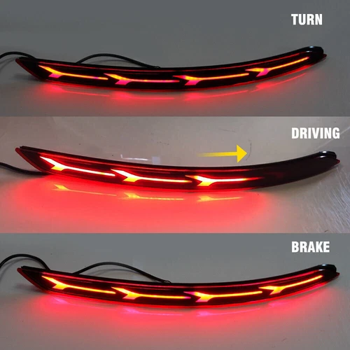 Reflector de parachoques trasero LED luz de señal de giro trasero para Hyundai Elantra 17-20 - Imagen 3 de 9