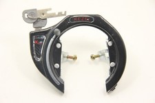Bike Bicycle Lock Pad Lock Circular Lock Wheel Lock Set Iron Black 2 key