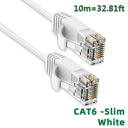 Cat6A RJ45 Cable 10Gbps Slim LAN Wire UTP for Router/PC/PS5 (Multi Lengths) - 第 11/14 張圖片