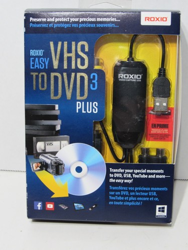 Roxio Easy VHS to DVD 3 Plus Converter - 251000 -new Open Box