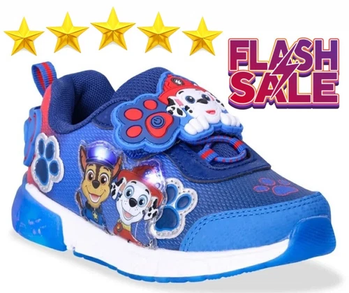 Paw Patrol Toddler Kids SIZE 5 Light-Up Athletic Sneakers with On/Off Switch - Picture 1 of 18