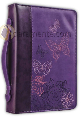 #ad #ad Bible Cover Large Therefore if anyone is in Christ luxleather purple $29.99