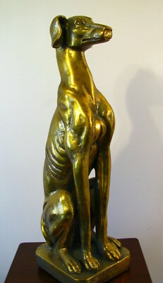 Tall Sleek Whippet/Greyhound. Sculpture. New. Stunning. 