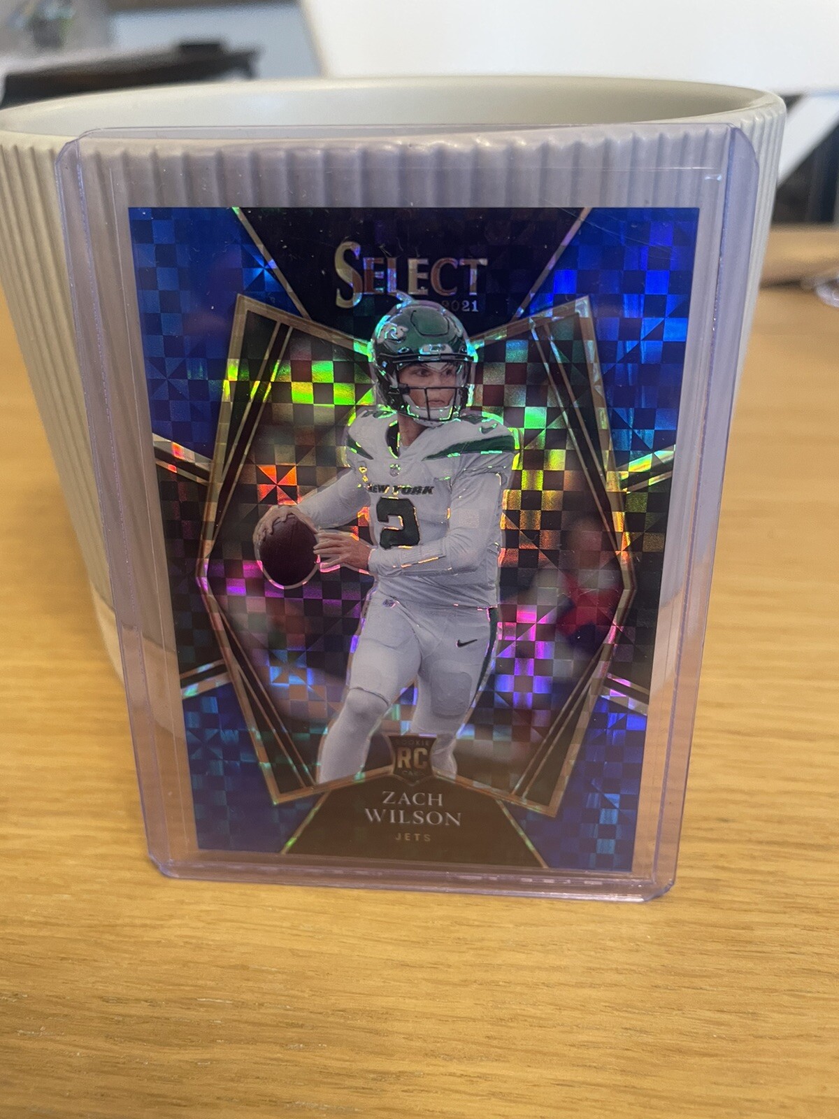 2021 Select Zach Wilson Premier Level Blue Prizm Rookie RC /149