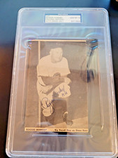 Rogers Hornsby Signed Newspaper Clipping - GEM MINT 10 PSA Encapsulated