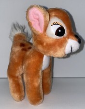 Vintage Walt Disney Productions Bambi Deer Baby Fawn 7" Plush Stuffed Animal
