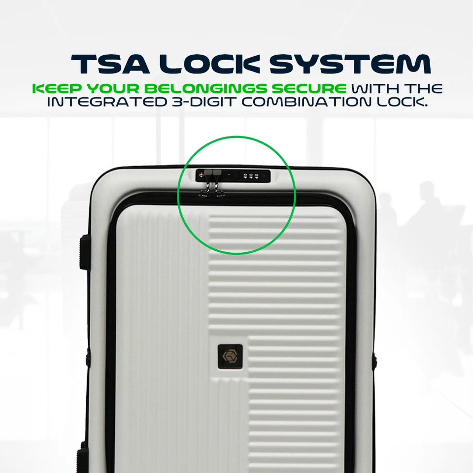 Maleta de Mano Ampliable Plegable Ligera de 20 Pulgadas, Aprobada por Aerolínea Foto 3 de 4