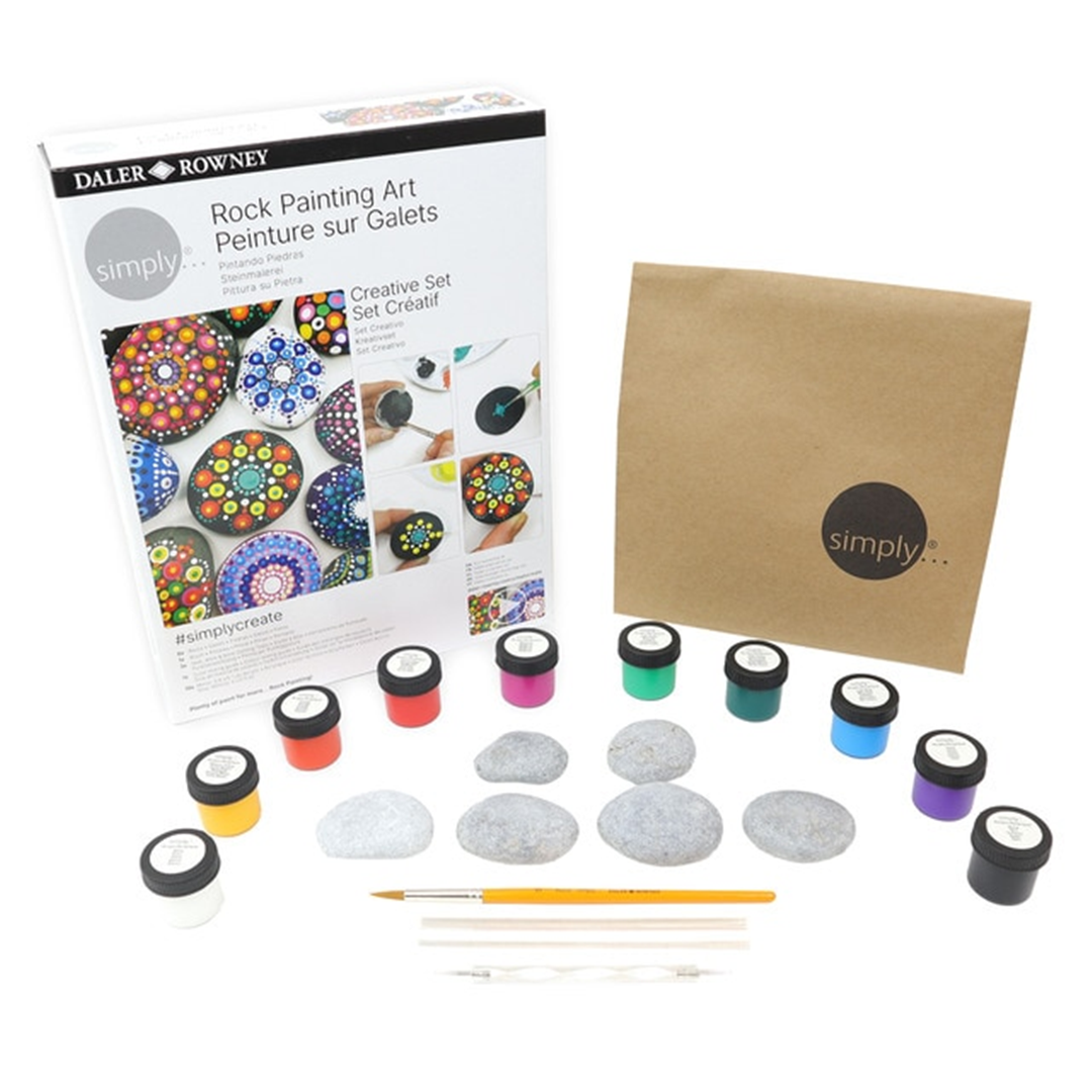Set Simply Creativi Arte Rupestre-Pittura Sui Sassi | Daler Rowney
