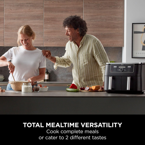 All New Ninja Foodi MAX Dual Zone Air Fryer AF400UK 9.5L Air Fryer - Black UK - Picture 10 of 12