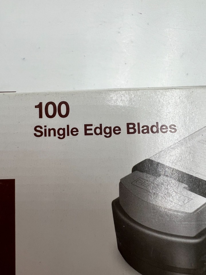 Box of 100 - GEM by Personna Single Edge Blade, 62-0325, 0.009