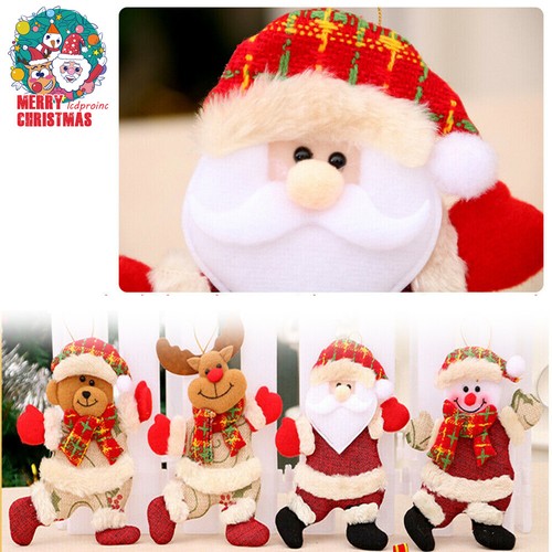 4 Style Christmas Hanging Ornament Santa Claus Snowman Doll Xmas Tree Decor Gift - Picture 2 of 17