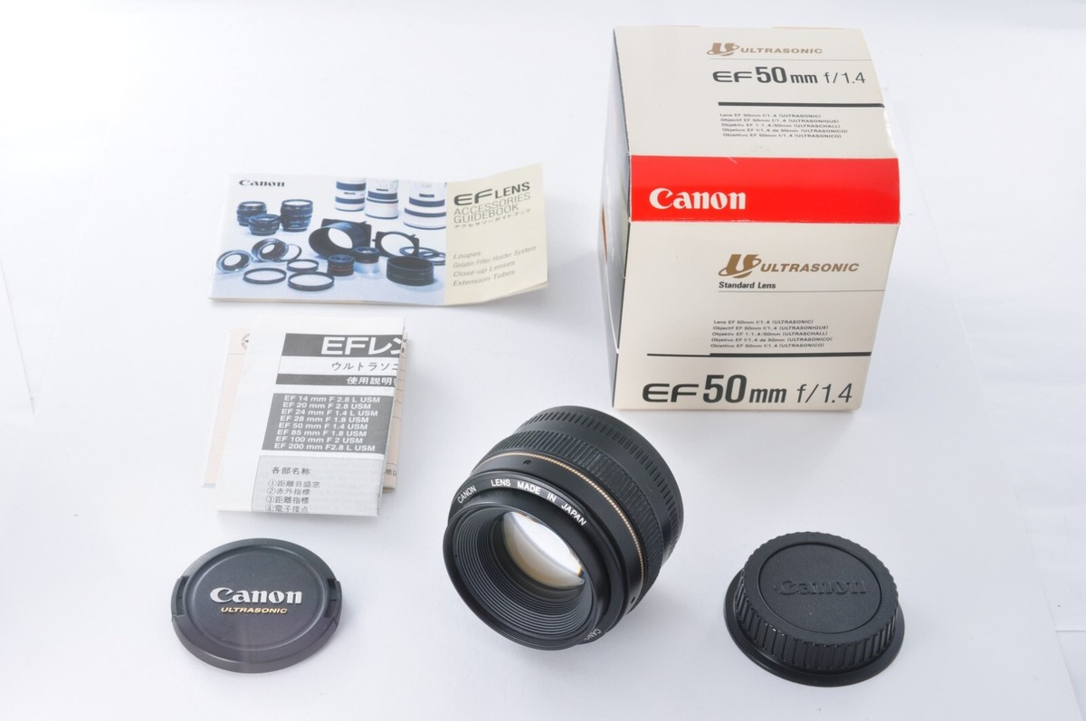 Near MINT in Box】Canon EF 50mm F/1.4 USM Standard AF Lens
