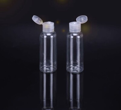 10 pcs - 60Ml Portable Empty Plastic CLEAR PET Bottles W/ Dispensing Cap
