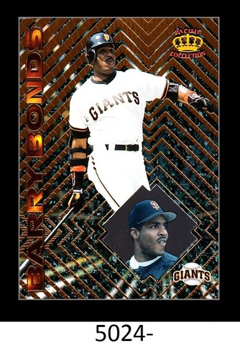 1 1997 PACIFIC CROWM ROYALE COLLECTION PRISM BARRY BONDS GIANTS CARD 