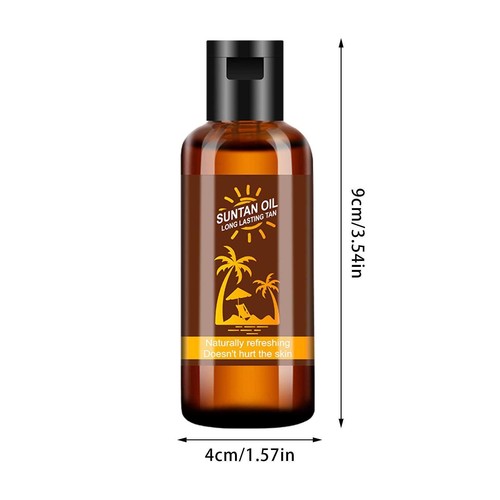 Aceite bronceador natural oscuro para camas de bronceado de playa ч√ )ф ∫я θп G9R9 N3D3 - Imagen 9 de 9