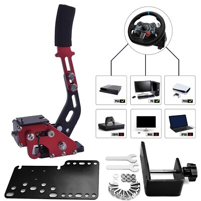 USB Handbrake For PS4 PS5 Only Support Logitech G29 + PC All SIM Racing Games