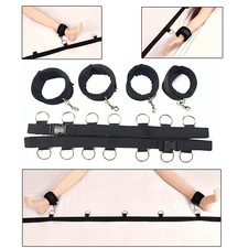 Handcuffs SM Bed Game Restraint Erotic Bondage Ropes Kit Set BDSM Sex Toy Couple