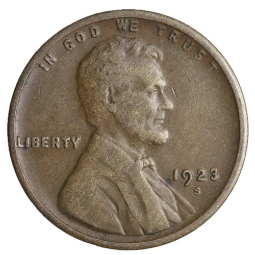 1923-S Lincoln Wheat Cent Penny F/VF Complete Your Album!!